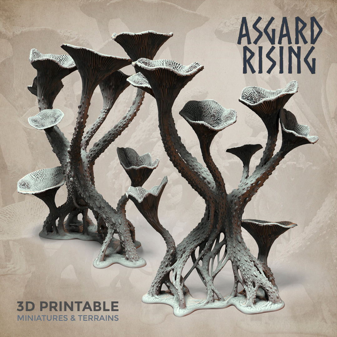 Craterellus Fungi Forest - Asgard Rising