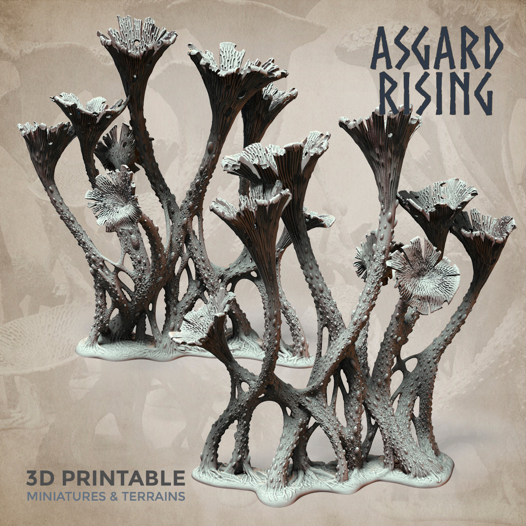 Craterellus Fungi Forest - Asgard Rising