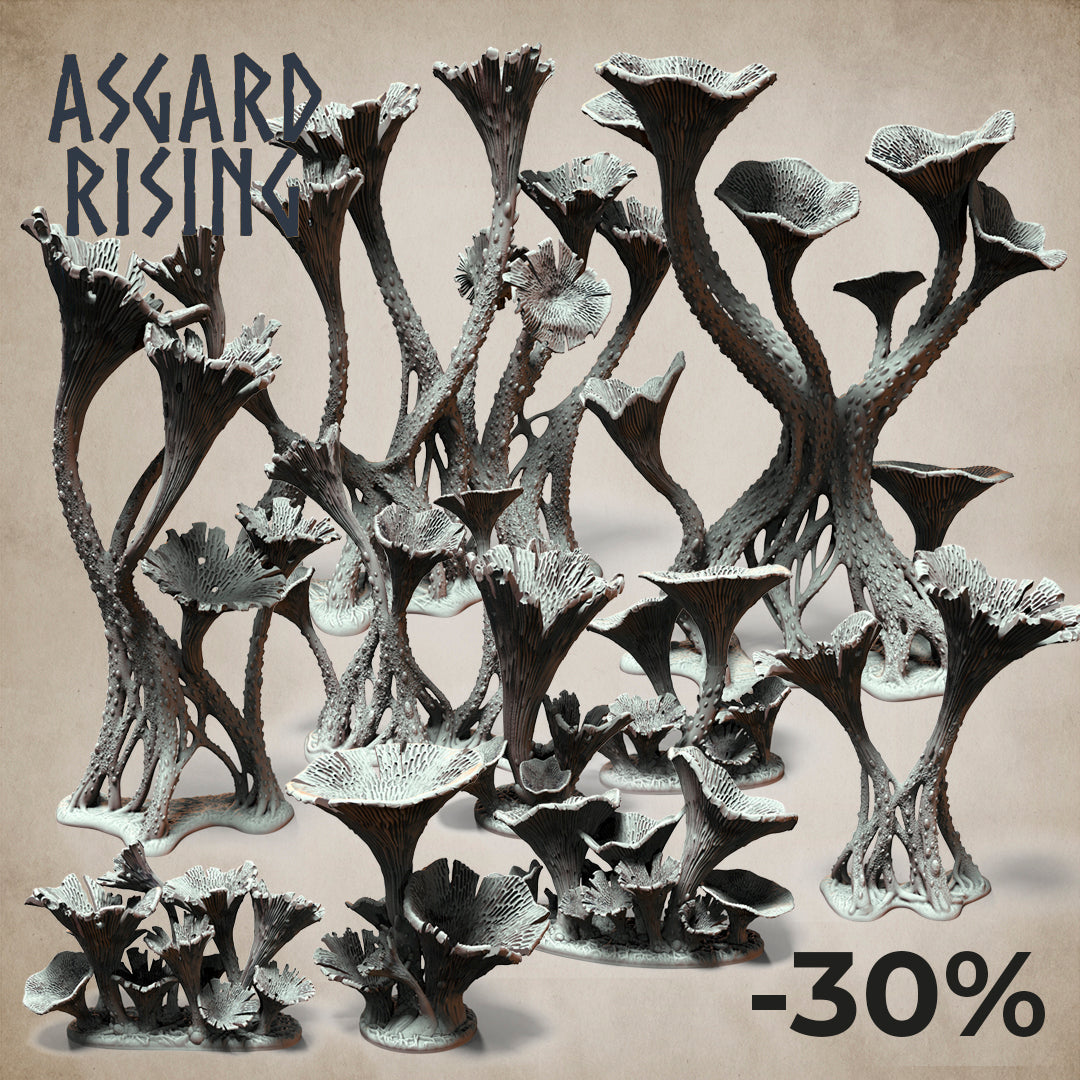 Craterellus Fungi Forest - Asgard Rising