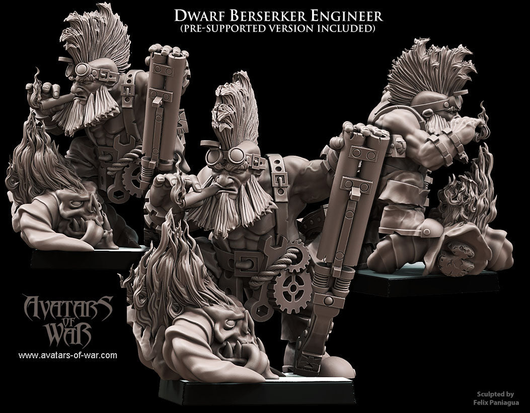 Dwarf Berserker Engineer - Avatars of War