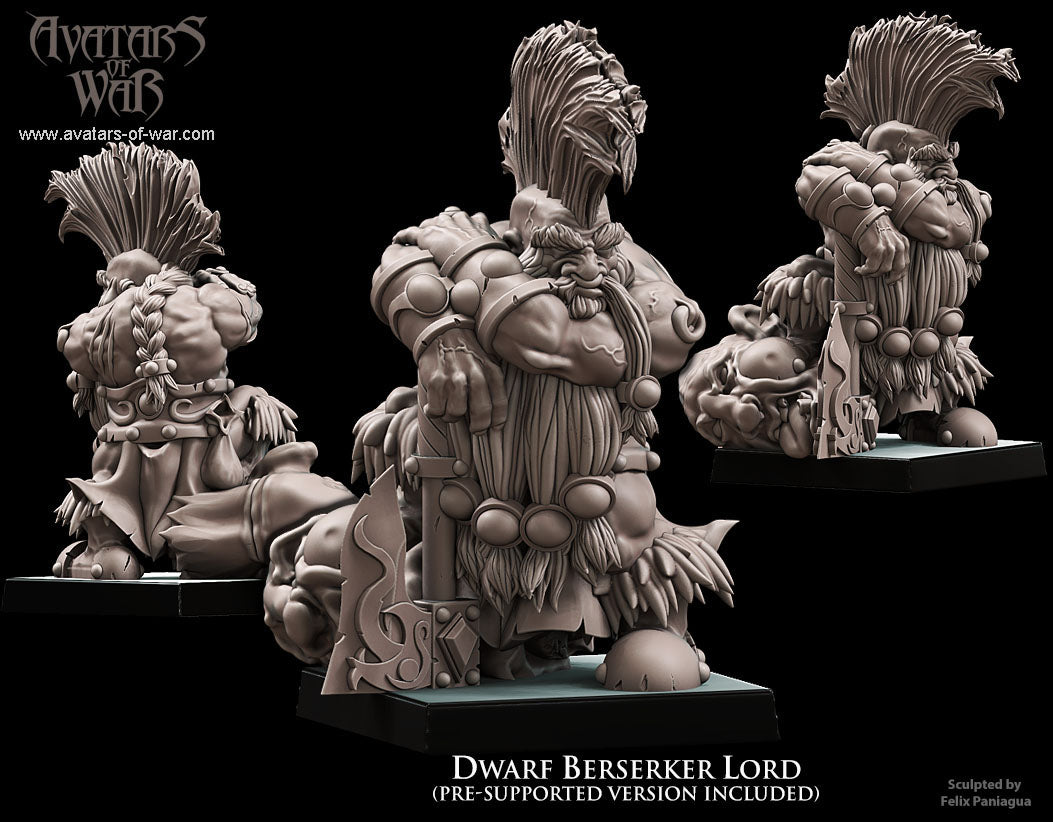 Dwarf Berserker Lord - Avatars of War