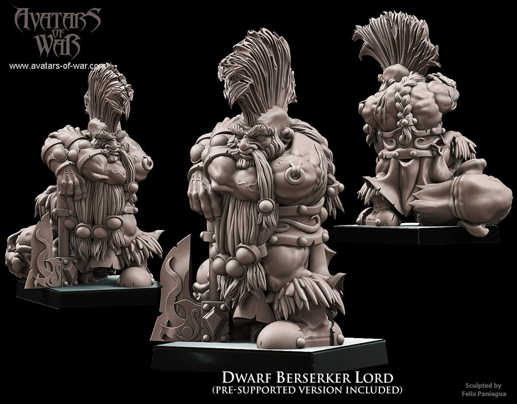 Dwarf Berserker Lord - Avatars of War