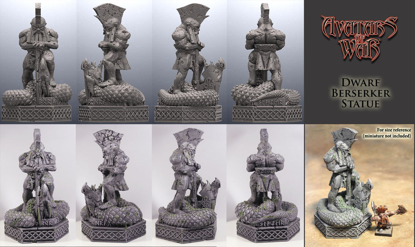 Dwarf Berserker statue - Avatars of War