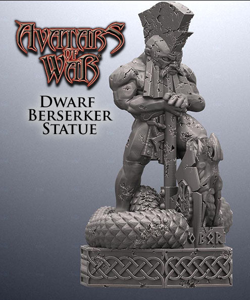 Dwarf Berserker statue - Avatars of War