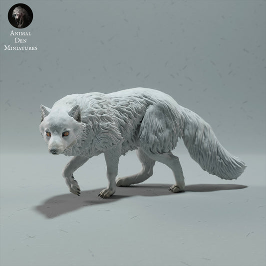 Arctic Fox - Animal Den Miniatures