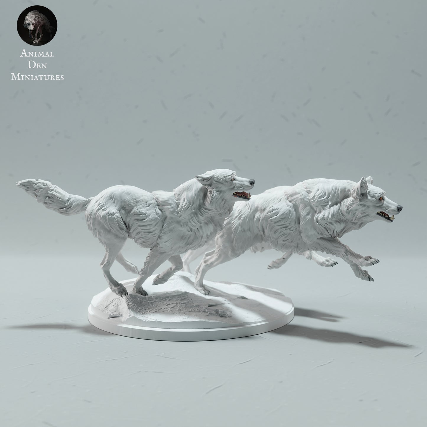 Arctic Wolves Run - Animal Den Miniatures