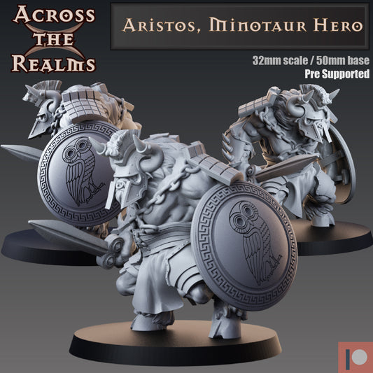 1x Aristos, Minotaur Hero - Across the Realms