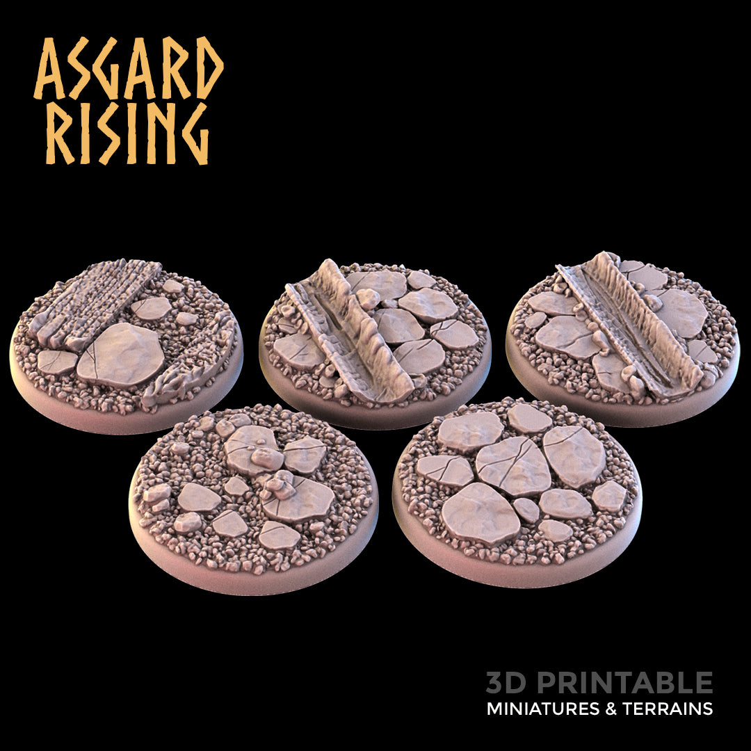 Village - 5x 25mm Bases - Asgard Rising