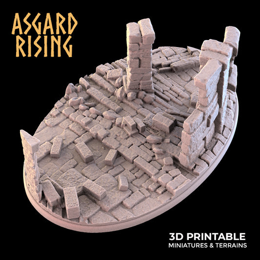 RUINS Oval Base 105x70mm - Asgard Rising