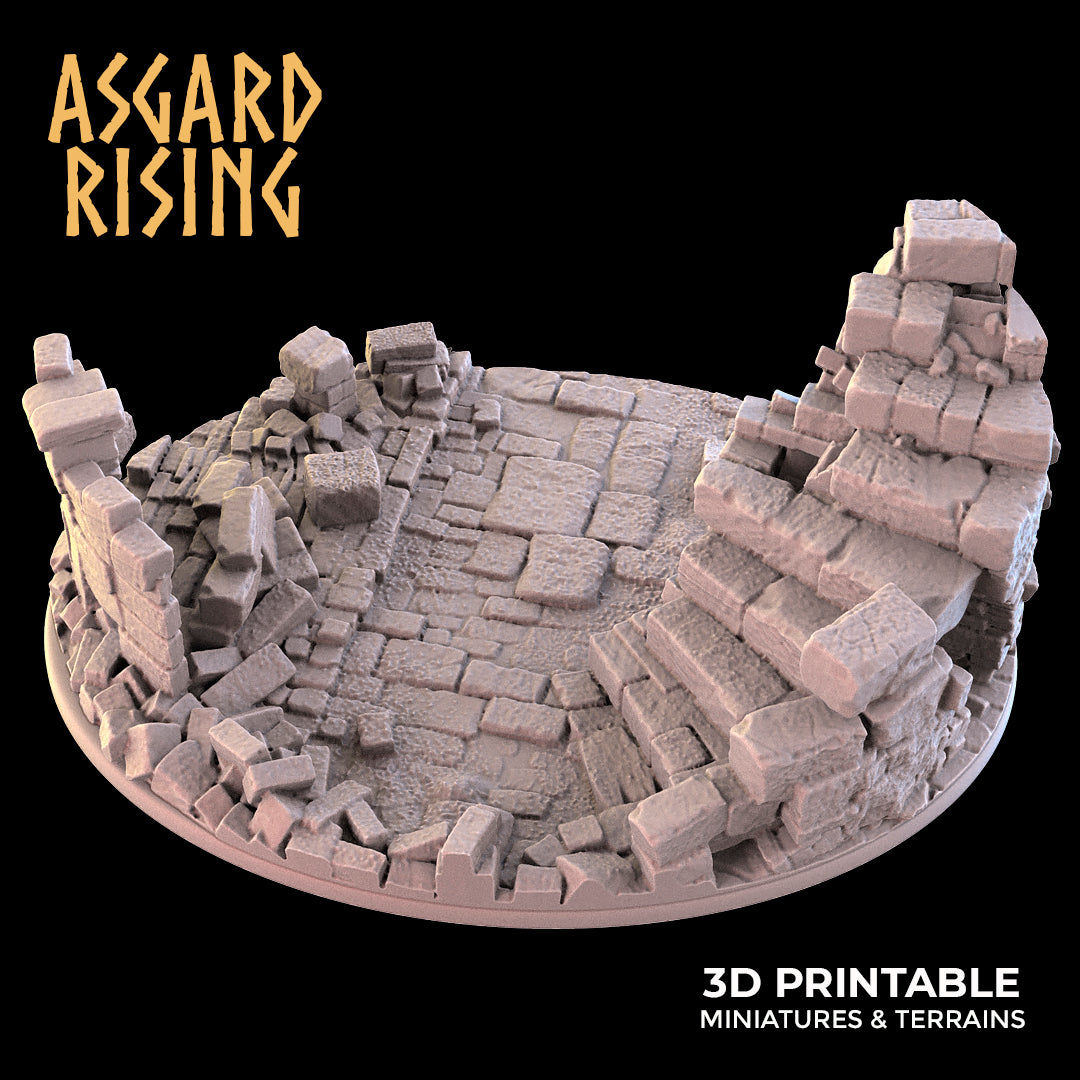 RUINS Oval Base 120x92mm - Asgard Rising