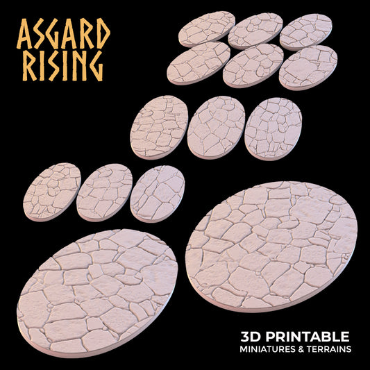 Stone Floor - Set of Oval Bases - Asgard Rising