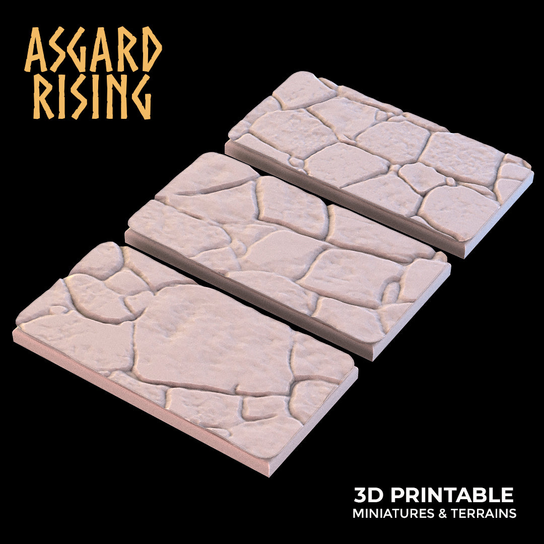 Stone Floor - Set of Square & Rectangle Bases - Asgard Rising