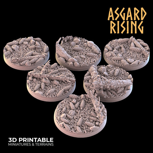 CONIFERS 6 x Round Base 25mm - Asgard Rising