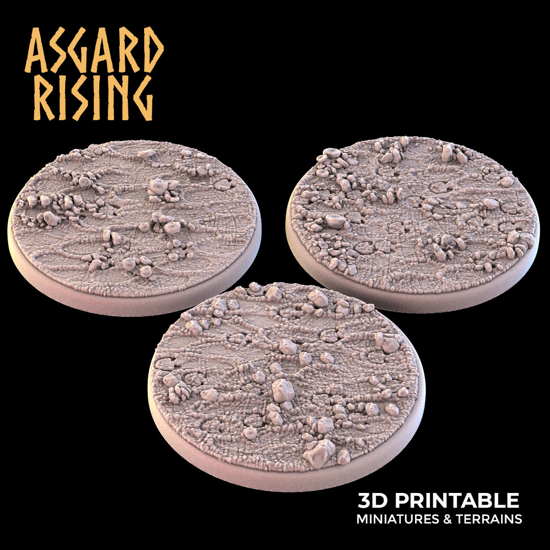 MUD 3 x Round Bases 40mm - Asgard Rising