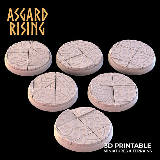 Ornament (ver. 2) - 6 x Round Bases 25mm - Asgard Rising