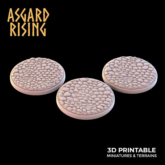 PAVEMENT 3 x Round Bases 40mm - Asgard Rising