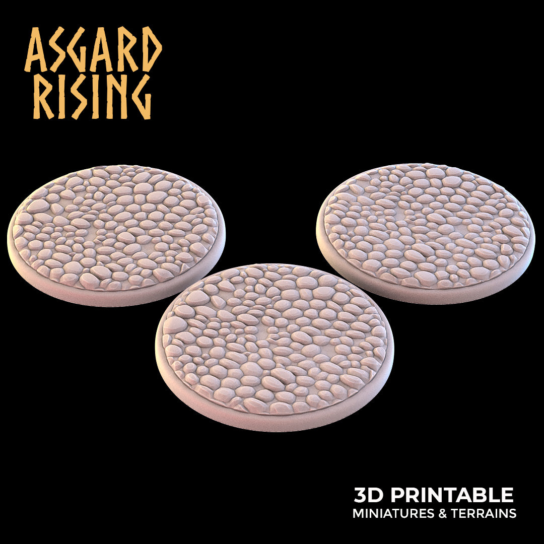 PAVEMENT 3 x Round Bases 40mm - Asgard Rising