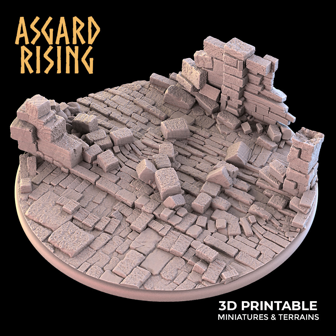 RUINS Round Base 100mm - Asgard Rising