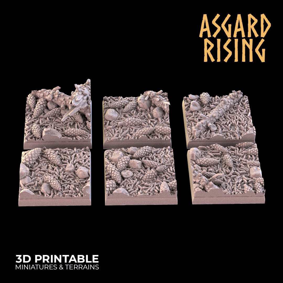 CONIFERS THEME Square and Rectangle bases - Asgard Rising