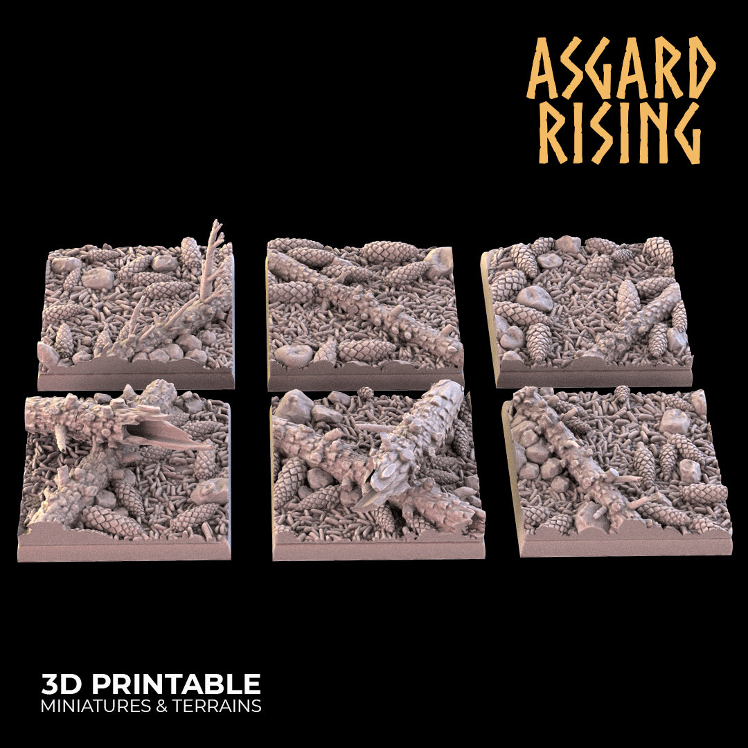 CONIFERS THEME Square and Rectangle bases - Asgard Rising