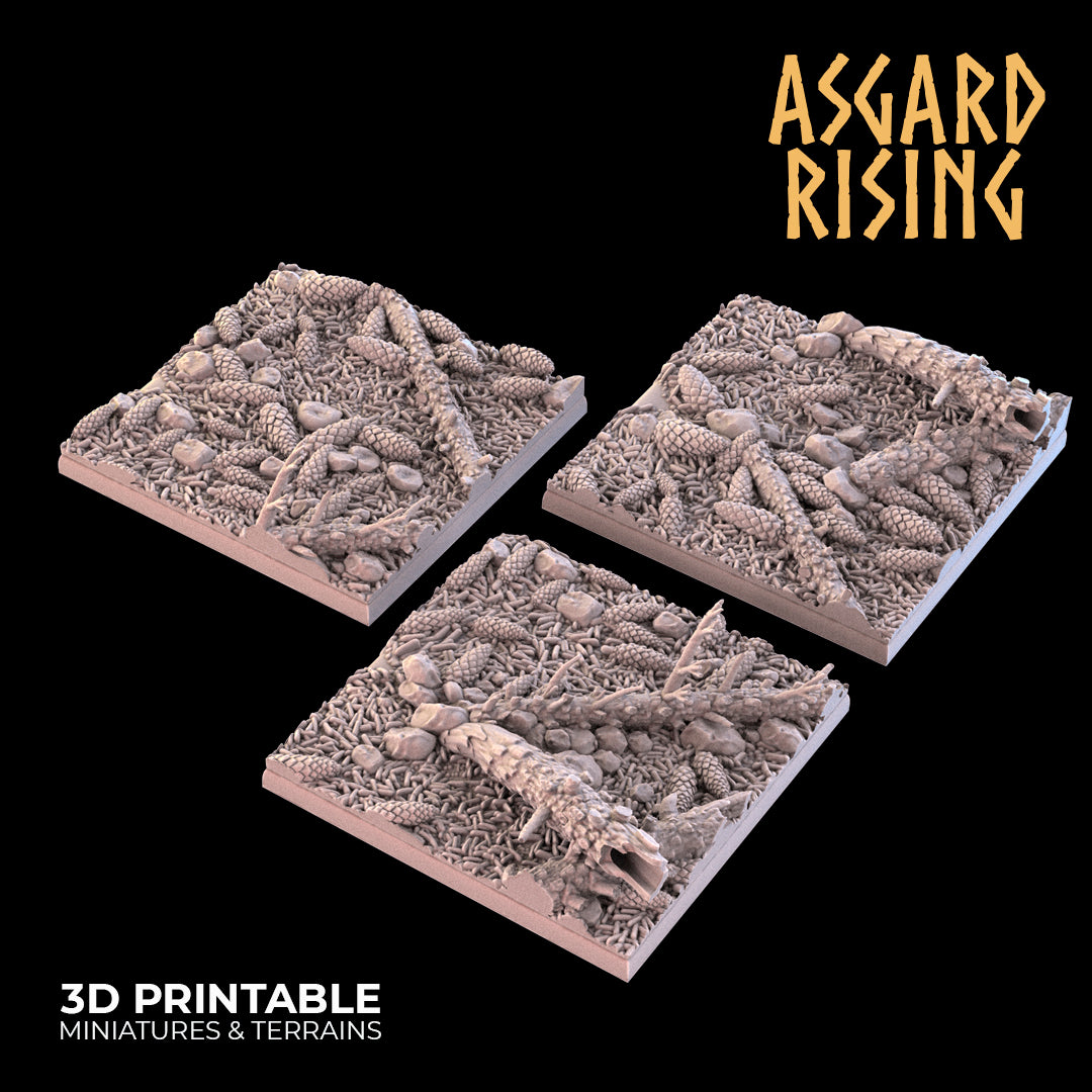 CONIFERS THEME Square and Rectangle bases - Asgard Rising