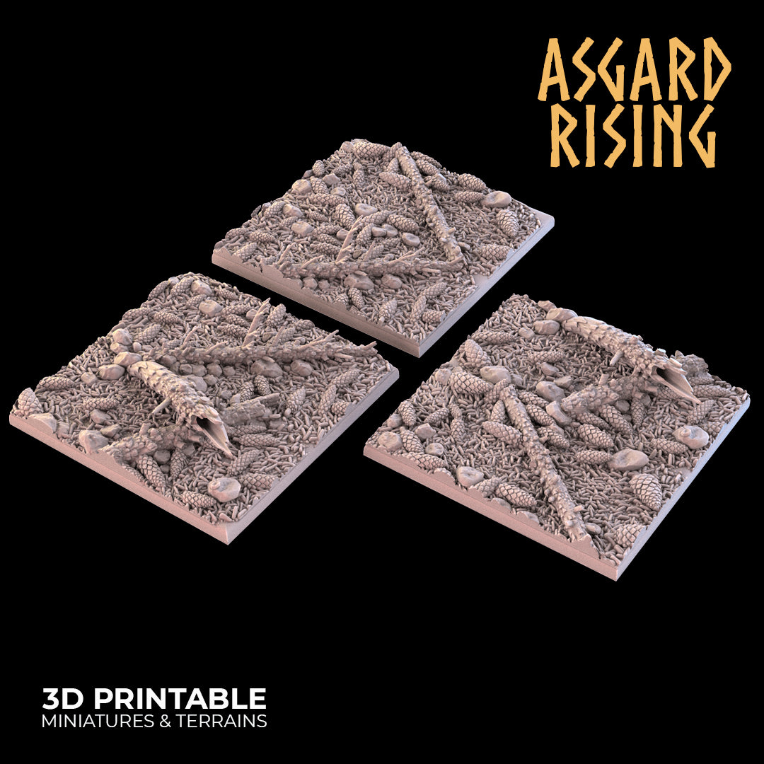 CONIFERS THEME Square and Rectangle bases - Asgard Rising