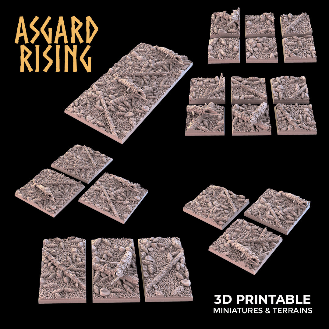 CONIFERS THEME Square and Rectangle bases - Asgard Rising