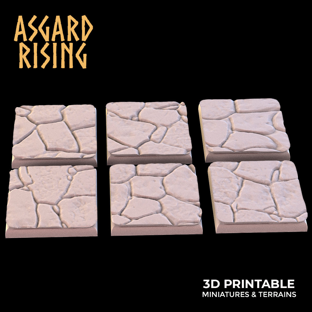 Stone Floor - Set of Square & Rectangle Bases - Asgard Rising