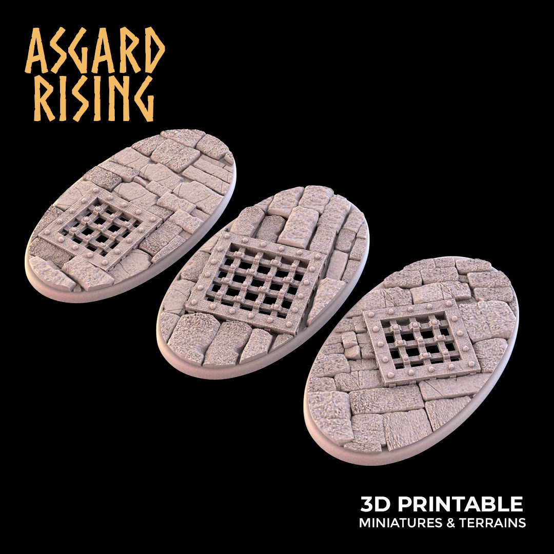 Temple Dungeon - Set of Oval Bases - Asgard Rising