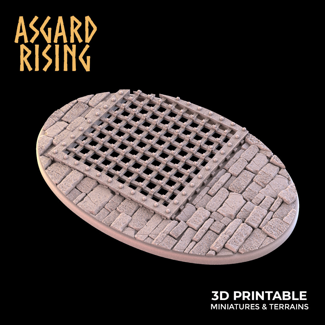 Temple Dungeon - Set of Oval Bases - Asgard Rising