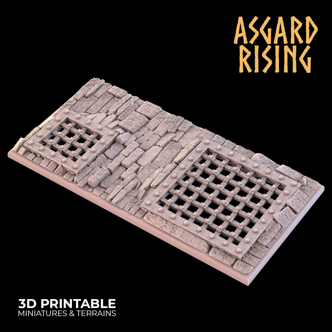 Temple Dungeon - Set of Square & Rectangle Bases - Asgard Rising