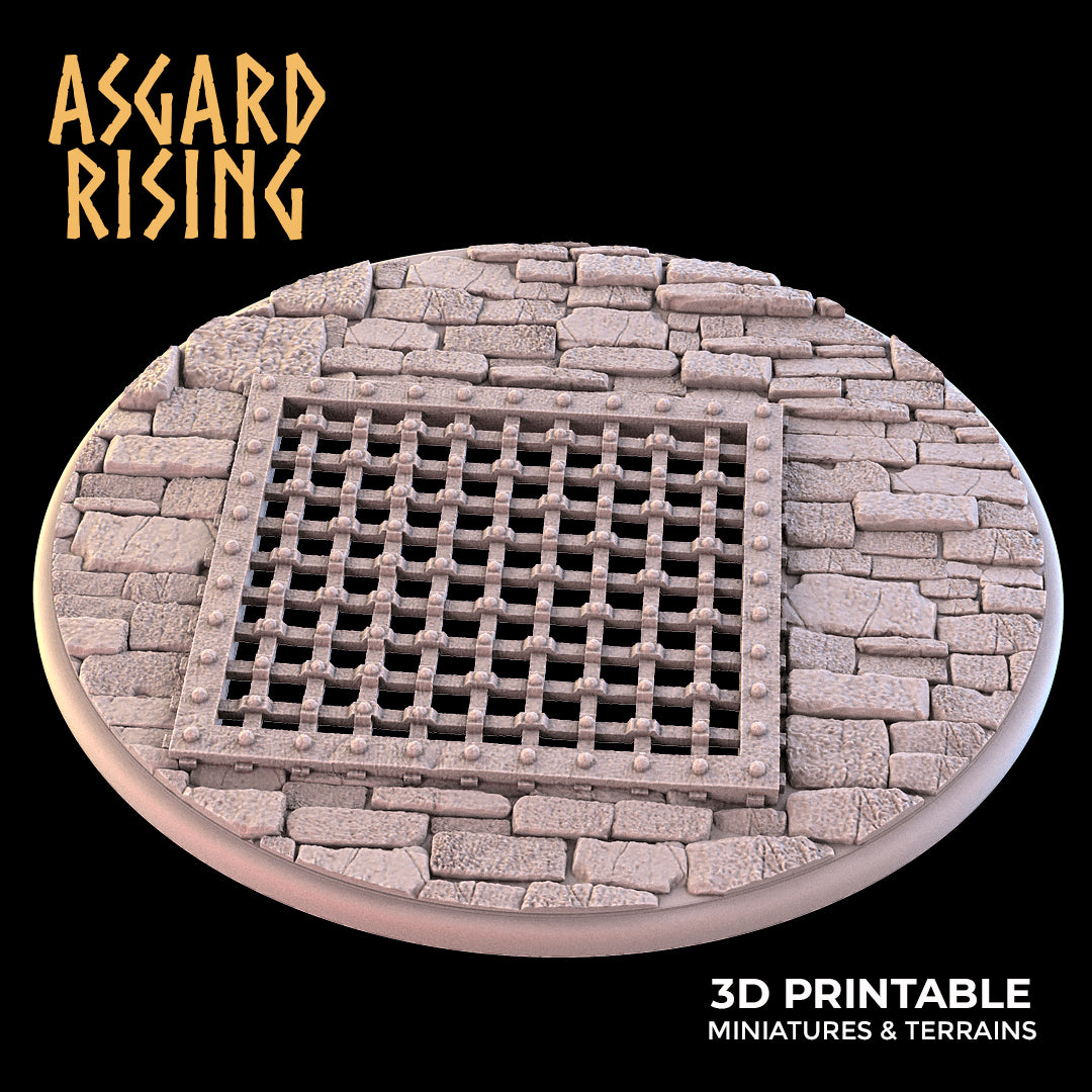 Temple Dungeon - Set of Round Bases - Asgard Rising