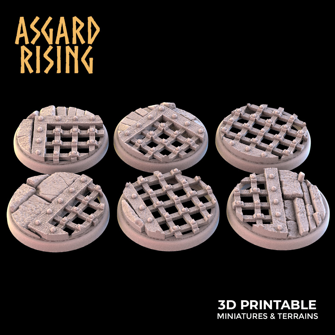 Temple Dungeon - Set of Round Bases - Asgard Rising