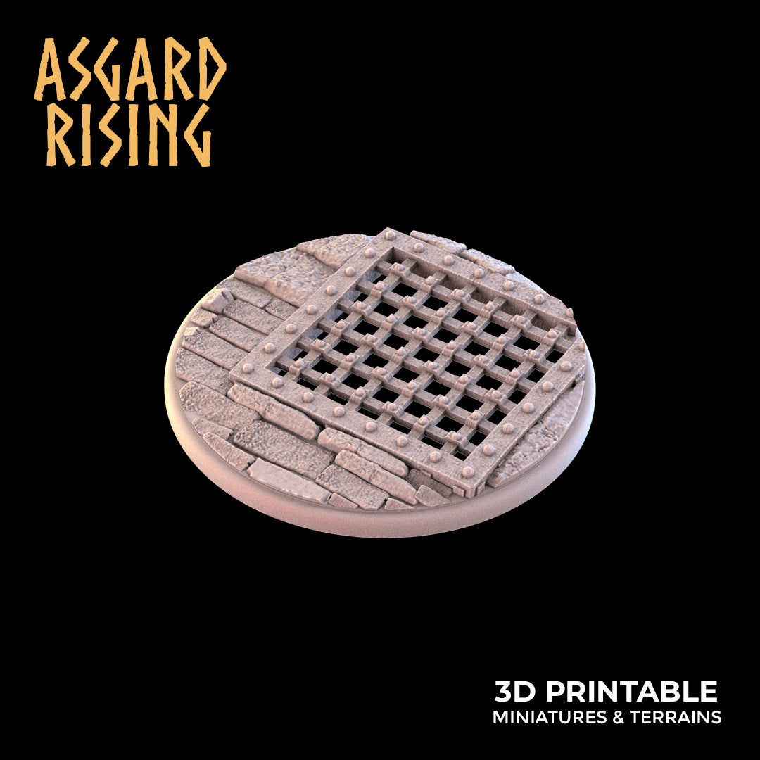 Temple Dungeon - Set of Round Bases - Asgard Rising