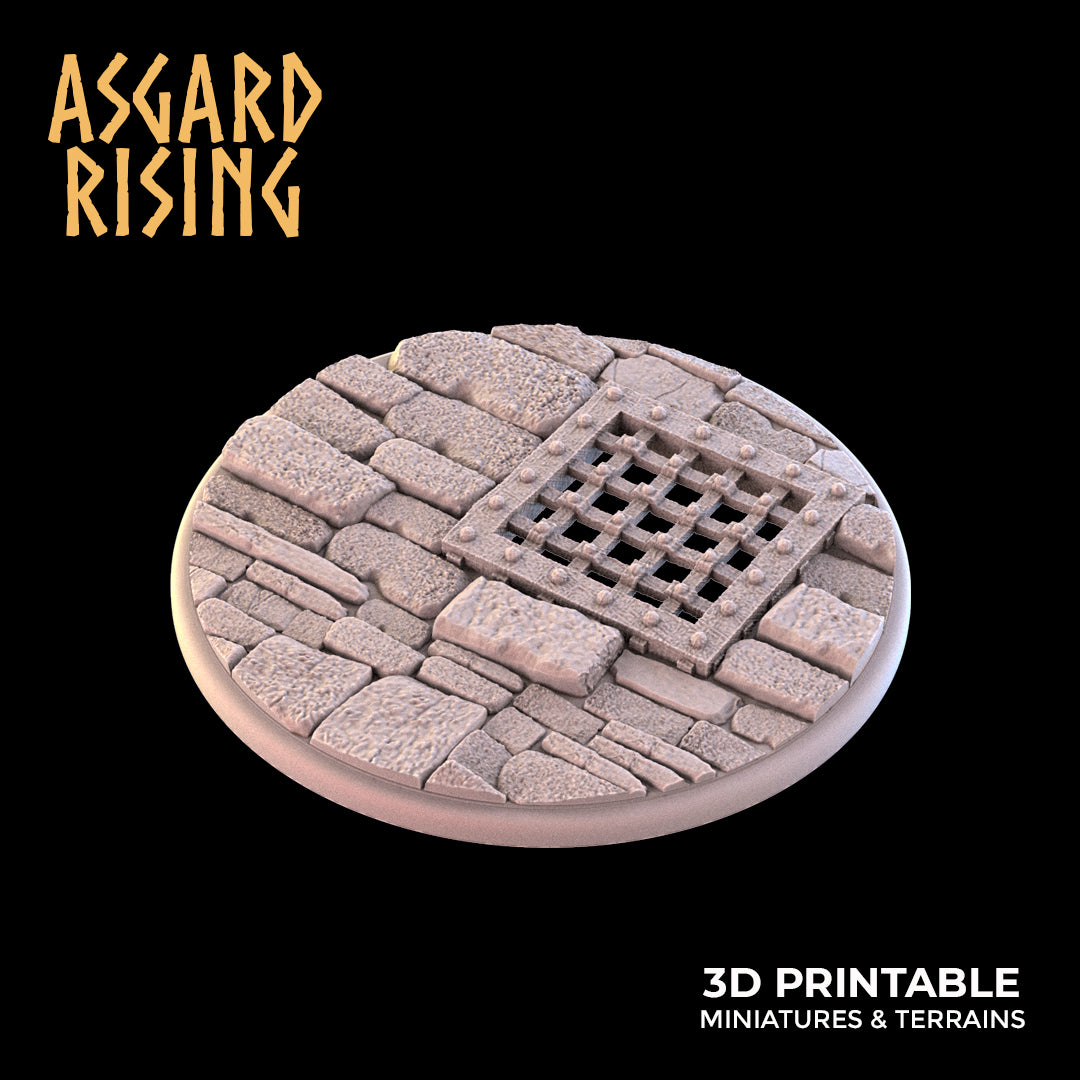 Temple Dungeon - Set of Round Bases - Asgard Rising