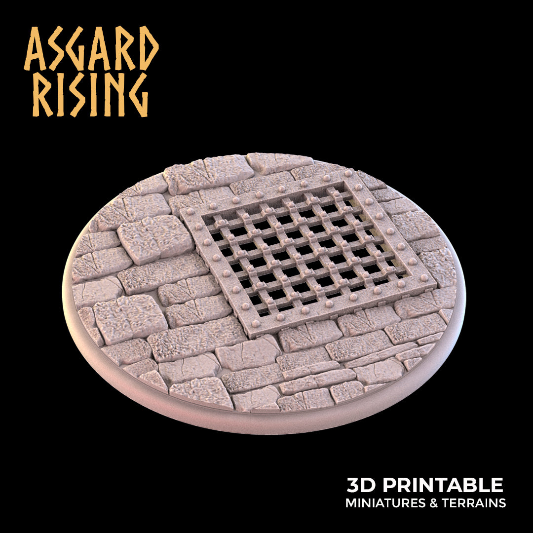 Temple Dungeon - Set of Round Bases - Asgard Rising