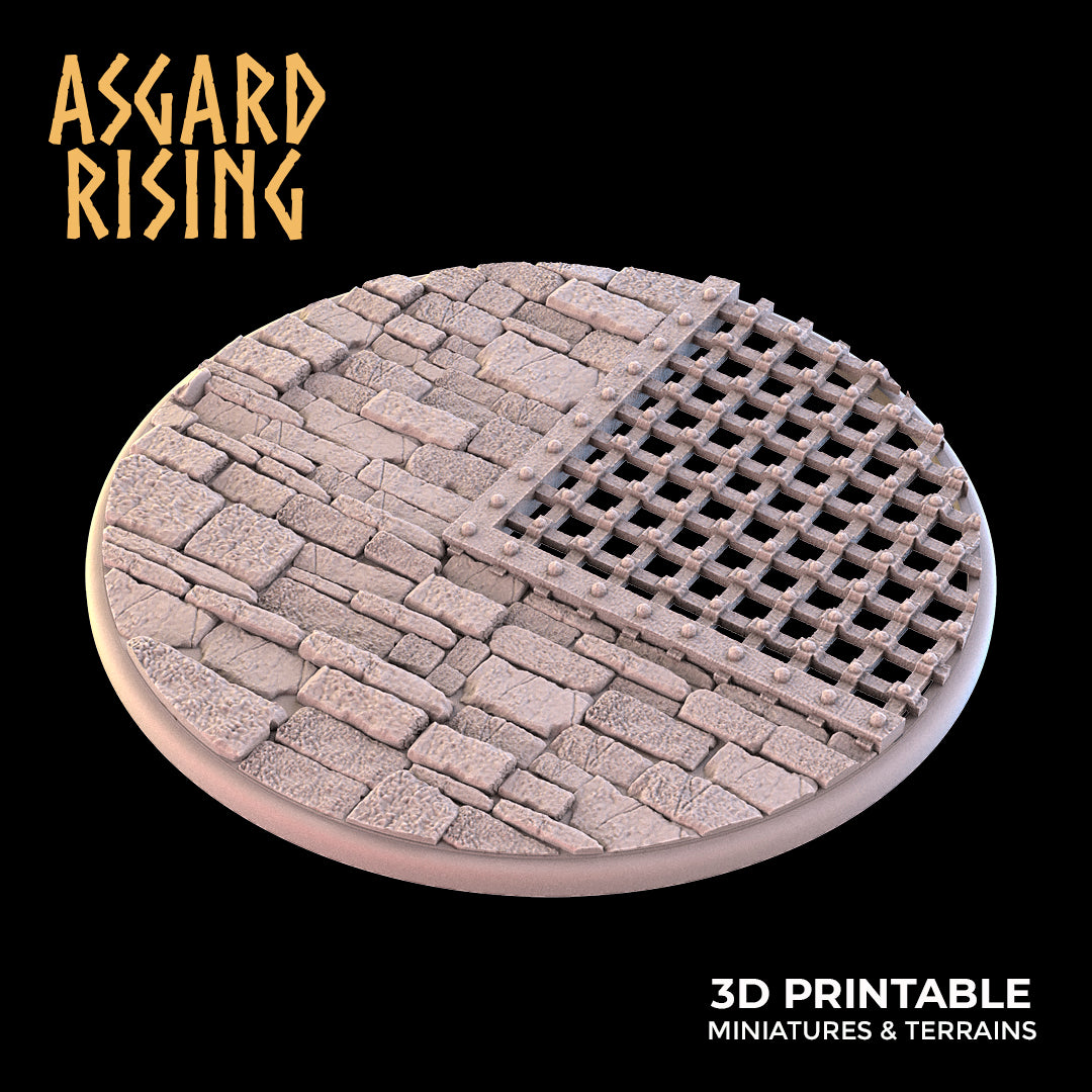 Temple Dungeon - Set of Round Bases - Asgard Rising