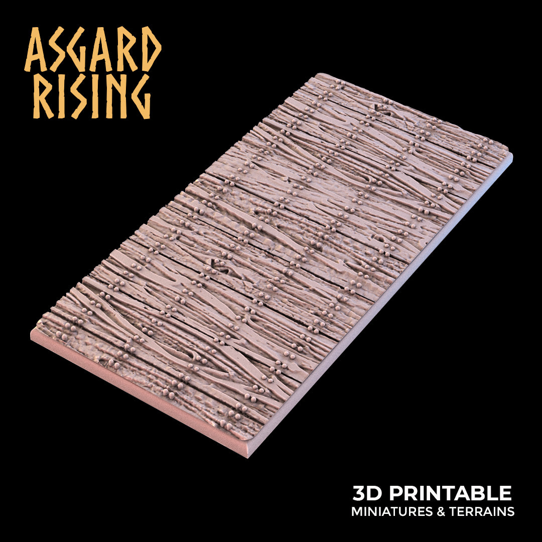 WOODEN FLOOR THEME bases SET - Asgard Rising