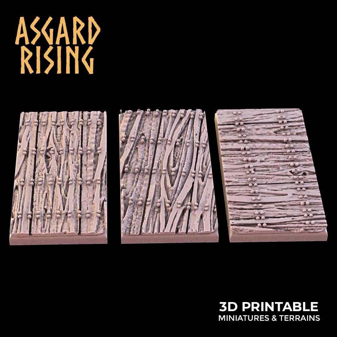 WOODEN FLOOR THEME bases SET - Asgard Rising