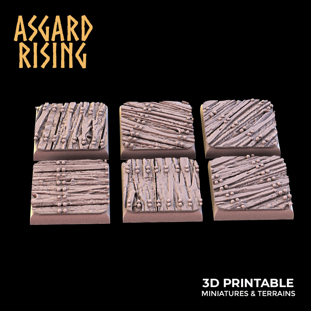 WOODEN FLOOR THEME bases SET - Asgard Rising