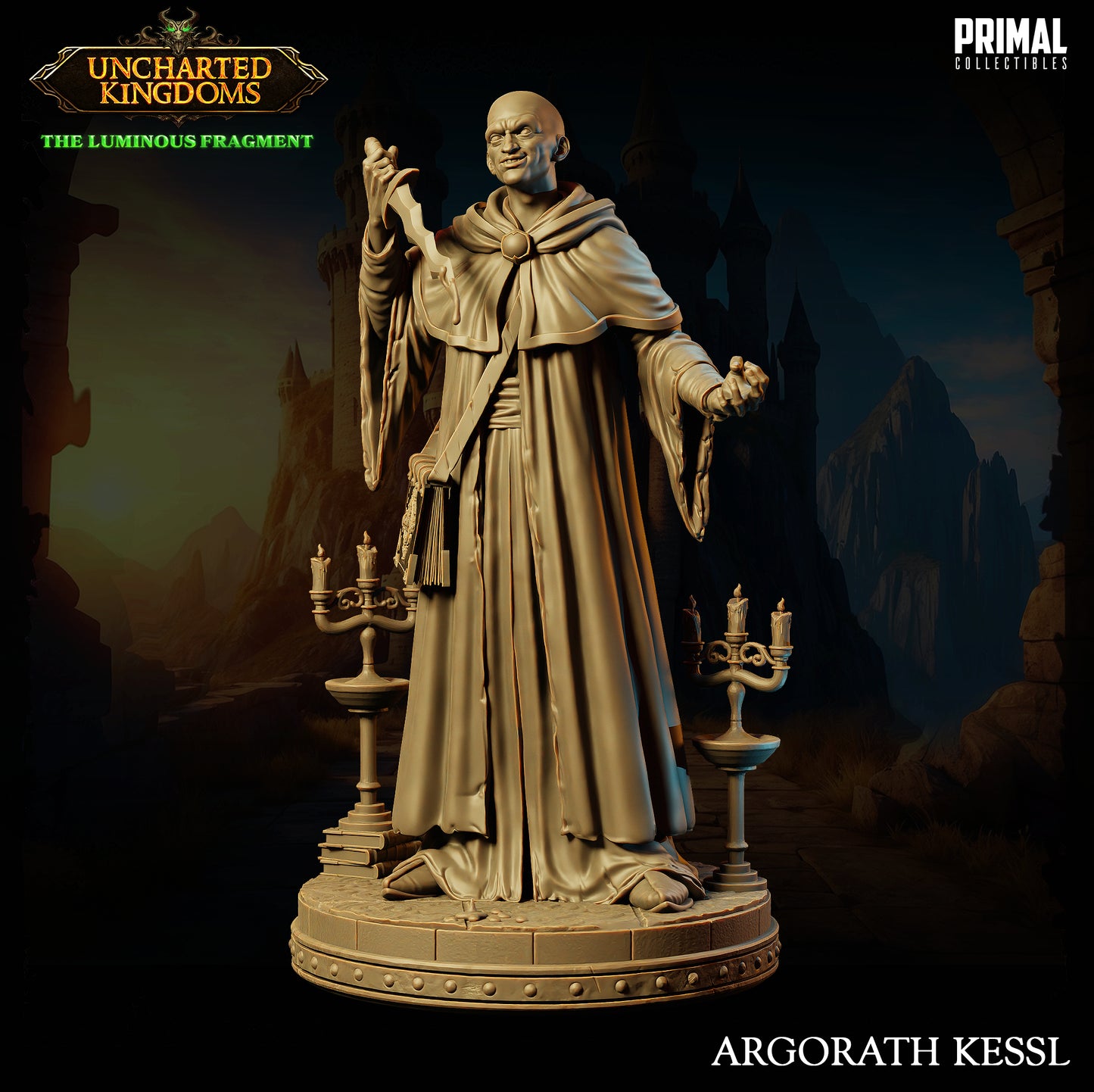 3 miniatures - 32mm - Wizards Bundle - Uncharted Kingdoms