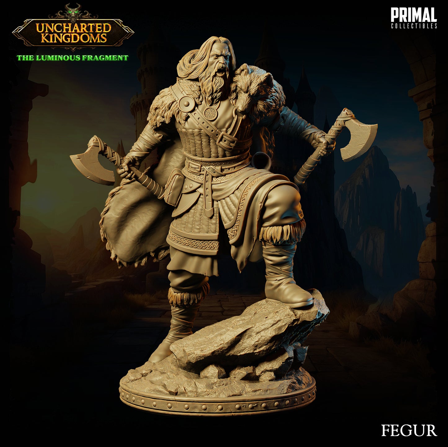 4 miniatures - 32mm - Barbarians Bundle - Uncharted Kingdoms