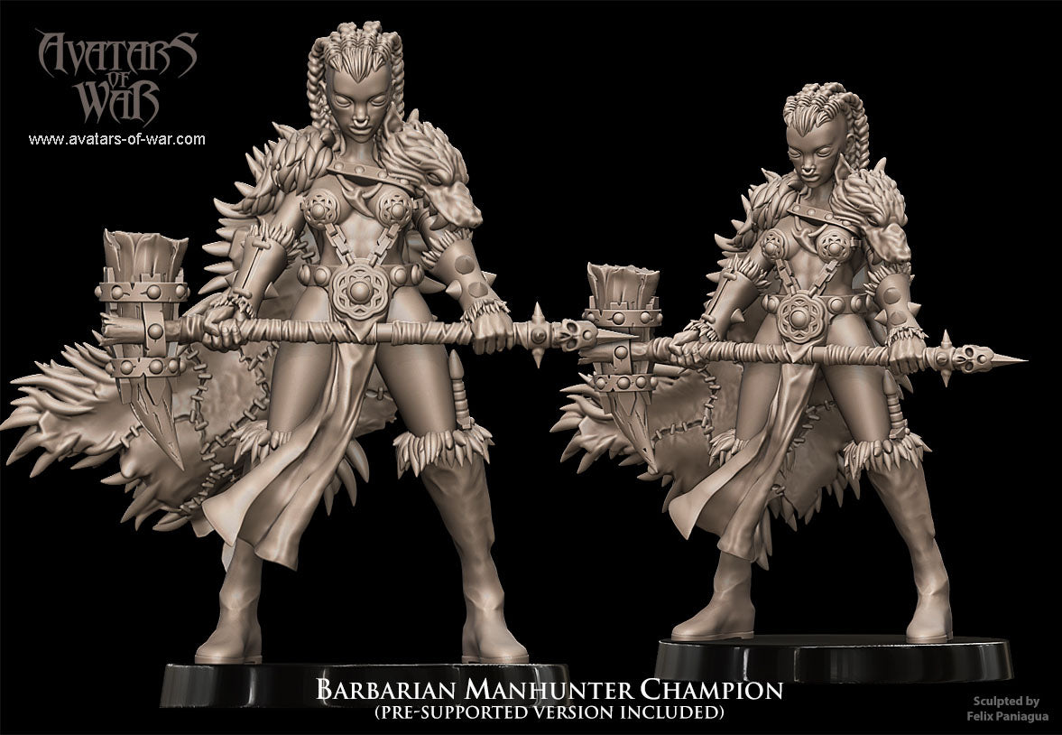 Barbarian Manhunter Champion - Avatars of War