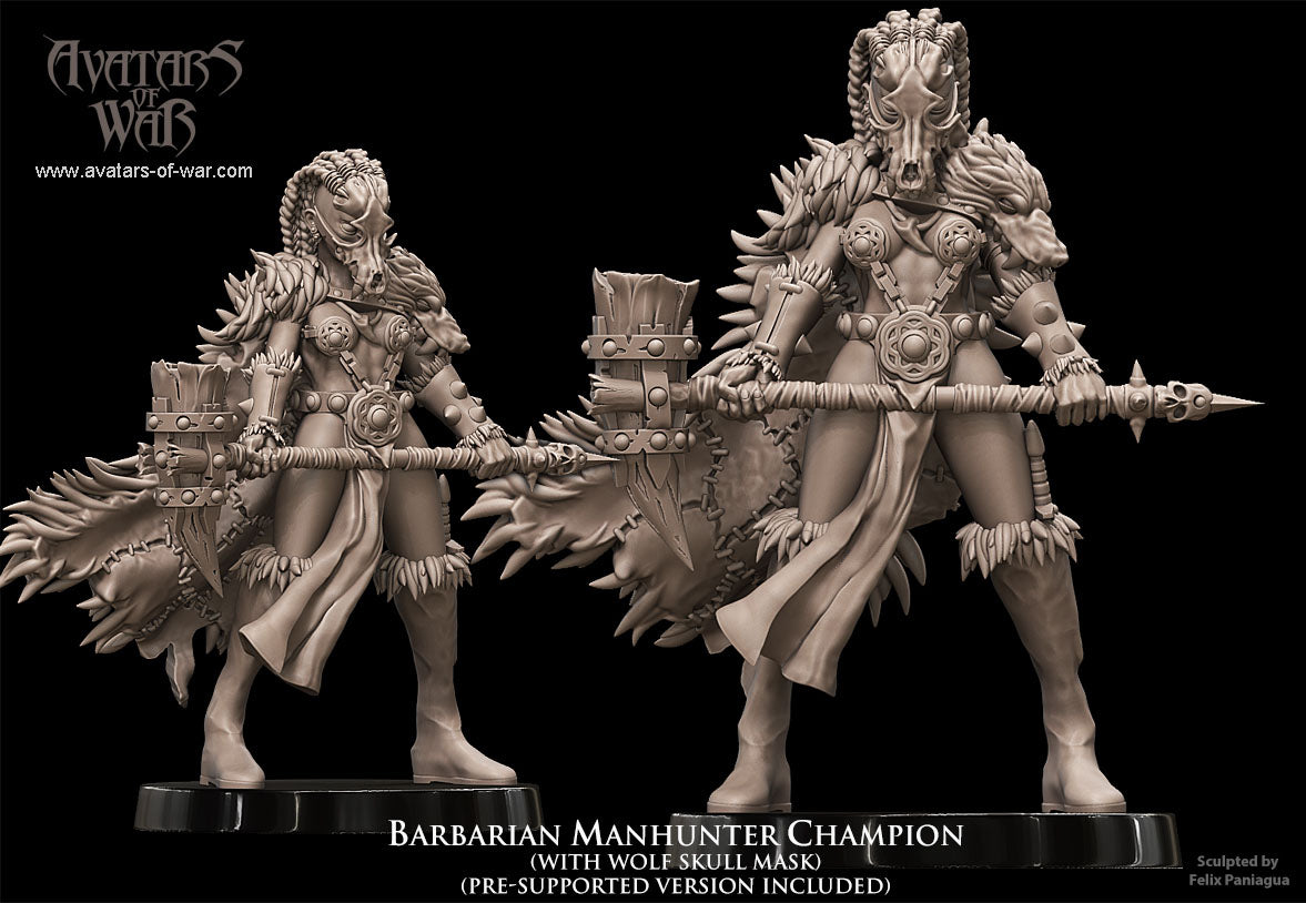 Barbarian Manhunter Champion - Avatars of War