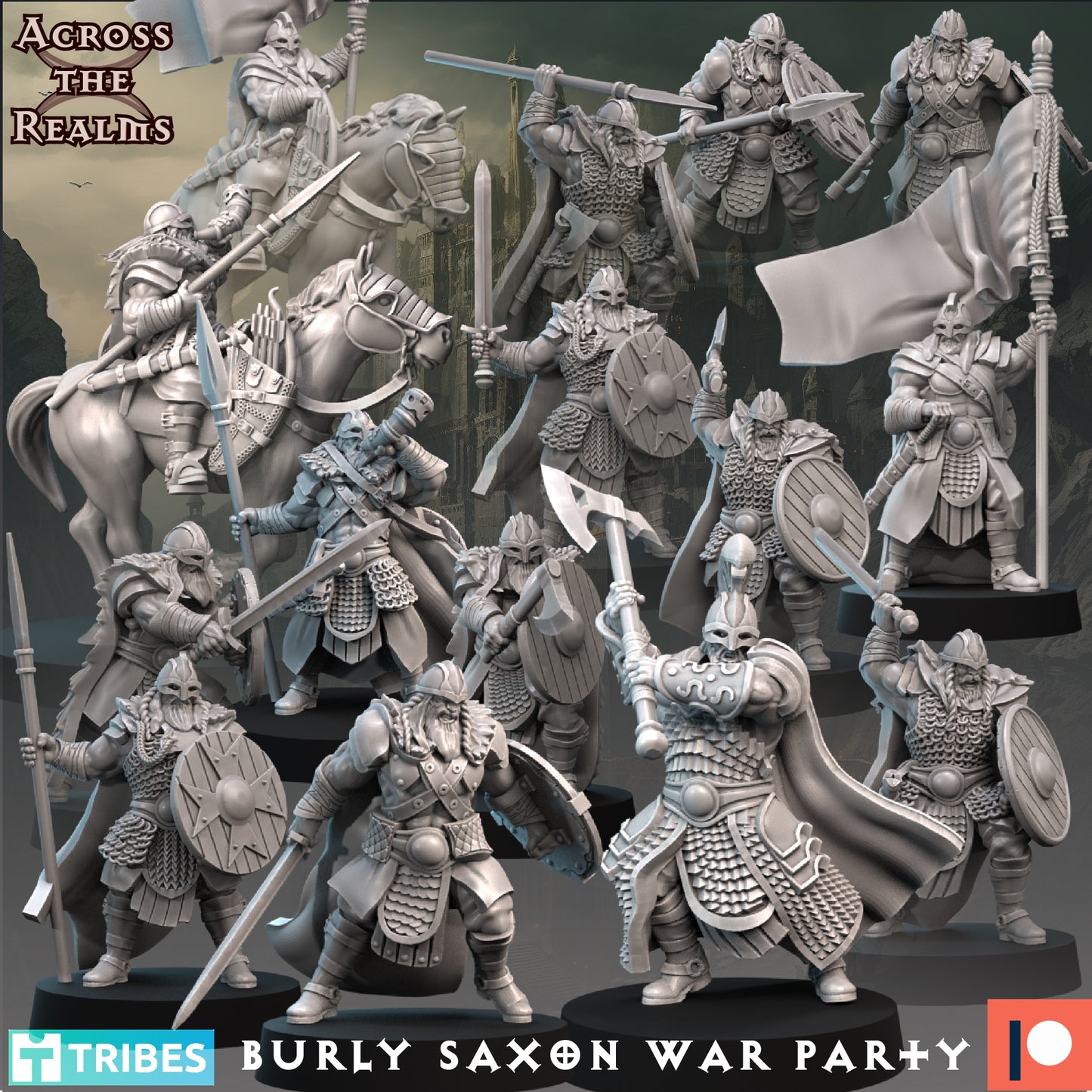 Burly Saxon War Party Army Bundle - Across the Realms