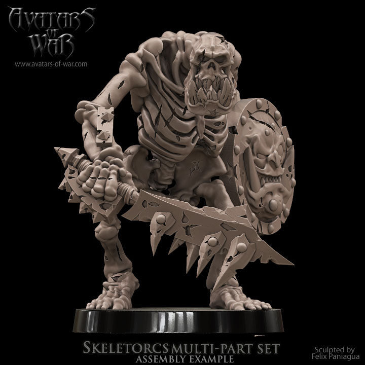 10x Orc Skeletons multi-part set - Avatars of War