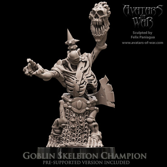 Skeleton Goblin Champion - Avatars of War