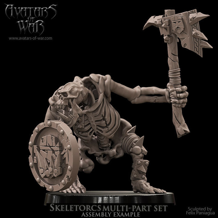 10x Orc Skeletons multi-part set - Avatars of War