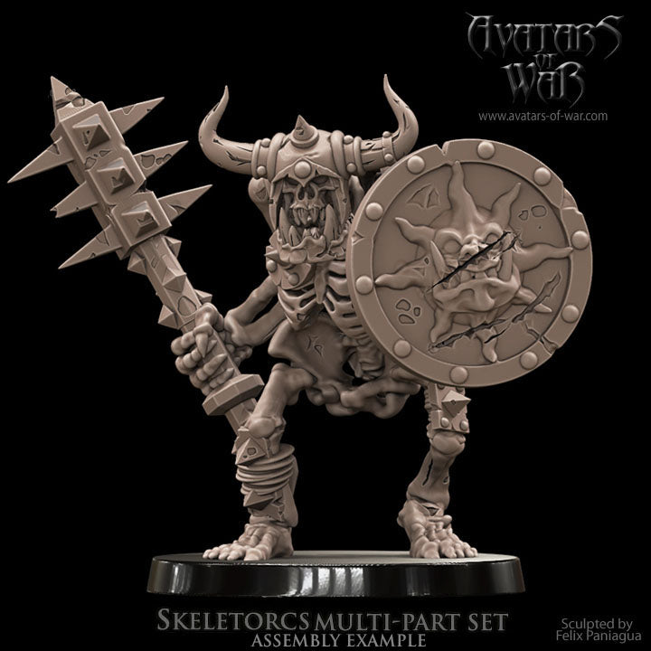 10x Orc Skeletons multi-part set - Avatars of War