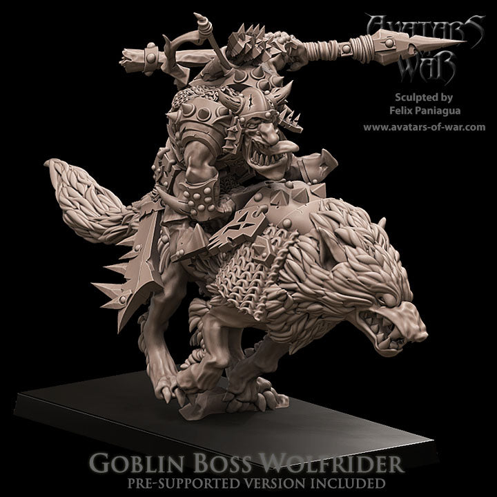 Goblin Boss Wolfrider - Avatars of War